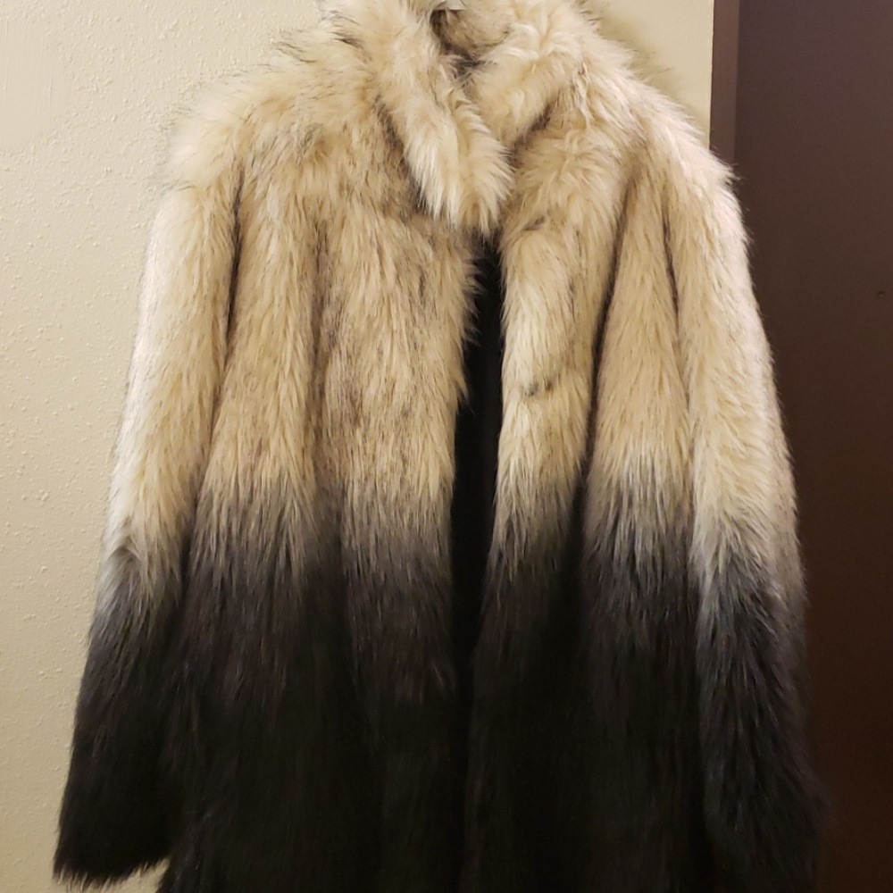 Time for Me faux far coat